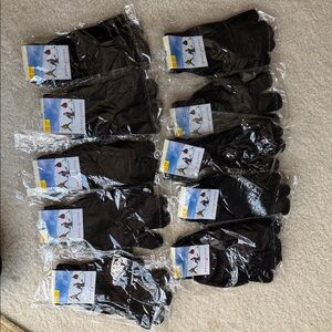 NEW Black gloves 10 pairs